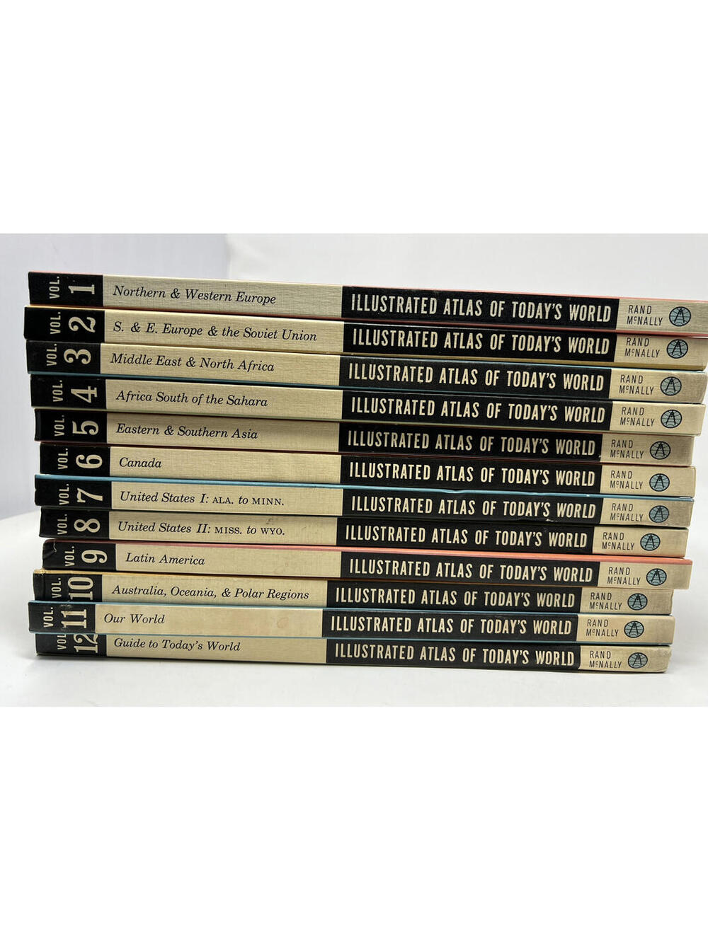 Rand McNally Illustrated Atlas of Today's World Complete 12 Volume Set